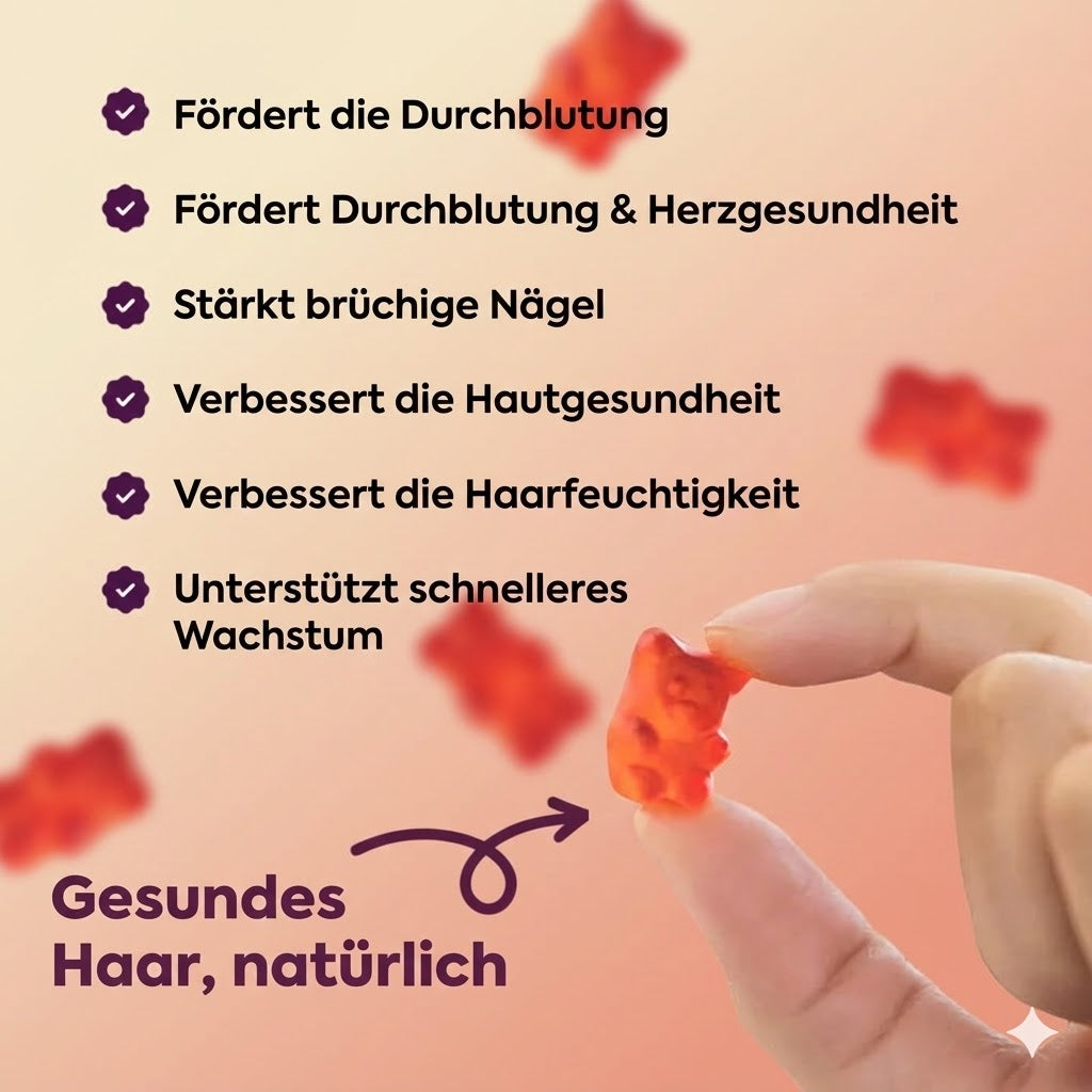 Bellaro Vitamin-Gummies für das Haarwachstum